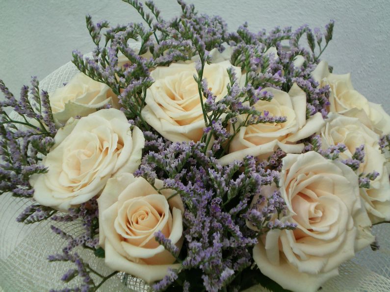 Bouquet of roses, fresh flowers creations